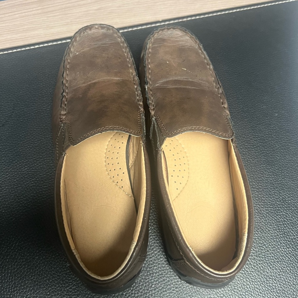 Boys brown loafers